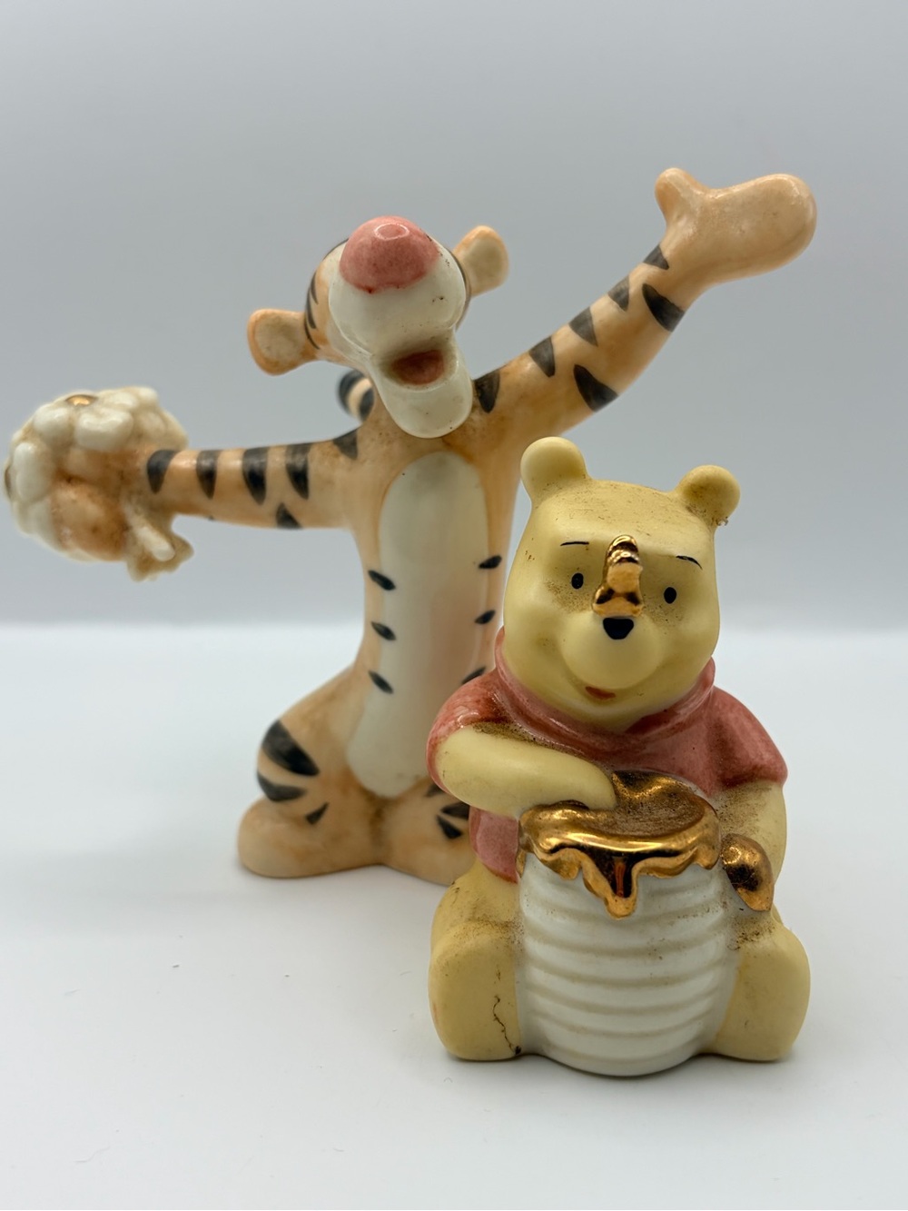 Retired Lenox Winnie the Pooh & Tigger Ceramic Salt & Pepper Shakers